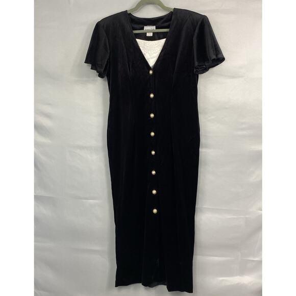 Velour Goth Maxi Dress